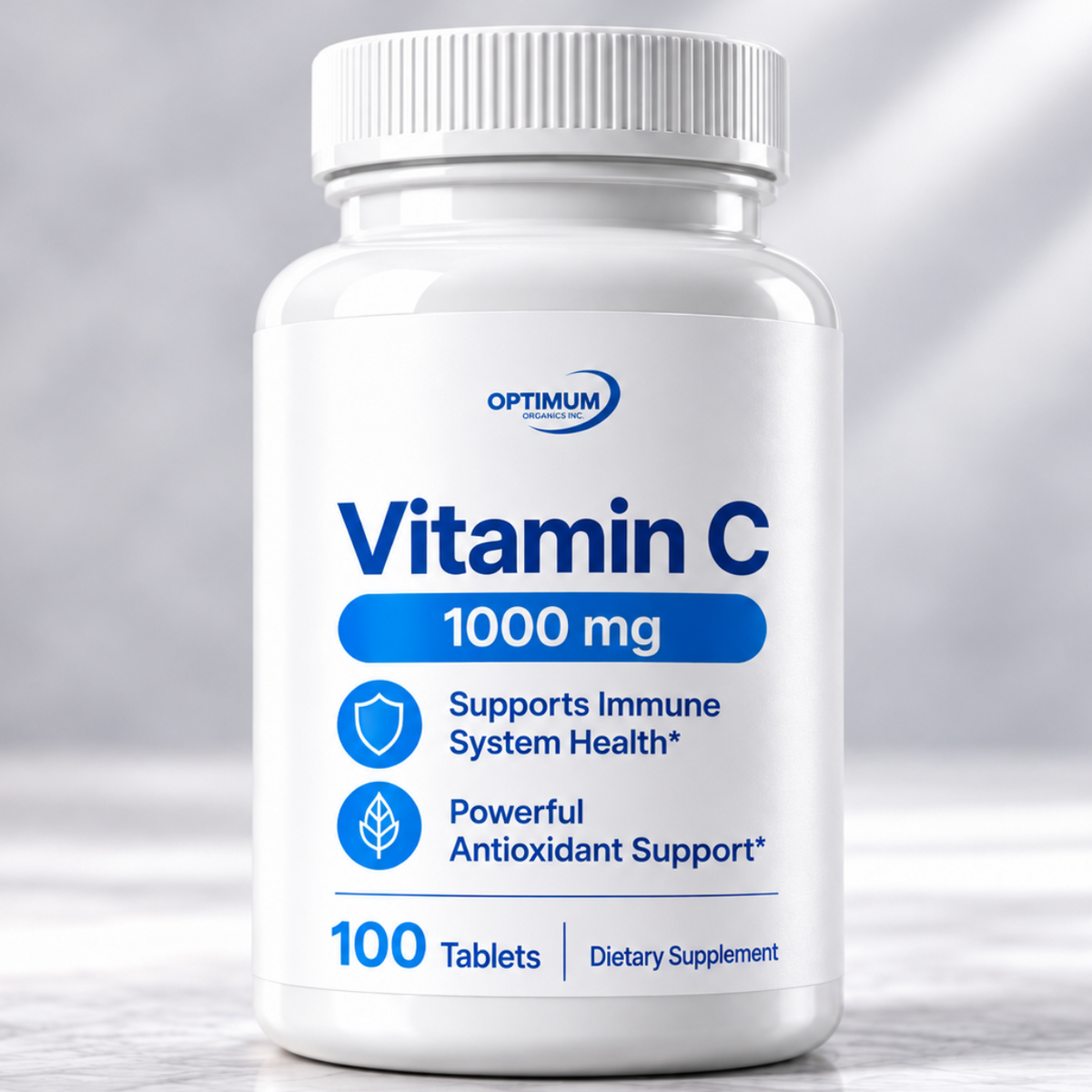 Optimum Organics Vitamin C 1000 mg – 100 Tablets
